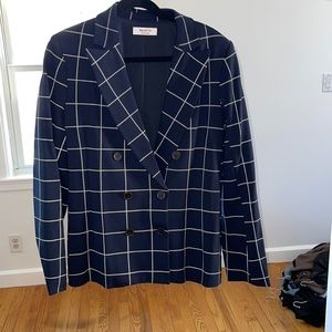 Bailey/44 - Blue & White Double Breasted Blazer